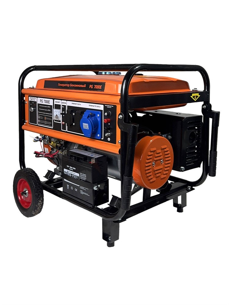 РЫСЬ PG-7000 E Генераторы бензиновые + электростартер 6500/6700 Вт + электростартер